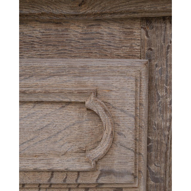 1900s French Oak Buffet With Paneled Door For Sale - Image 12 of 18