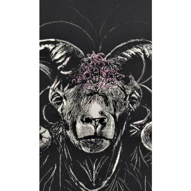 Surrealism Graham Sutherland, "Ram's Head, Full Face" from the suite "Bestiary and some Correspondences", 1968 For Sale - Image 3 of 6
