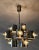Minimalist Space Age 12-Arm Cubic Chandelier attributed to Gaetano Sciolari, Italy, 1970s For Sale - Image 3 of 10