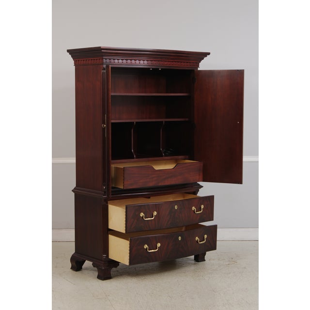 Thomasville Thomasville Flame Mahogany Armoire Cabinet For Sale - Image 4 of 16