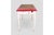 Cream Vintage Kitchen Table with Red Formica Top and Shaped Legs For Sale - Image 8 of 13