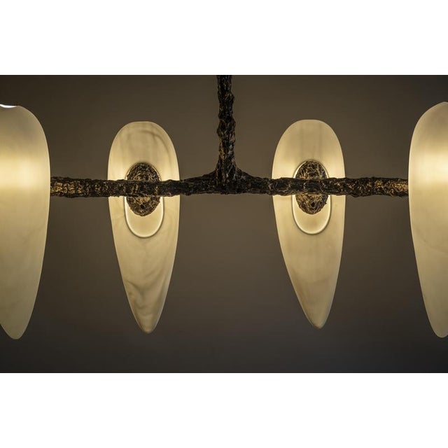 LV-426 Horizontal Pendant in Patinated Cast Bronze by William Guillon For Sale - Image 12 of 16