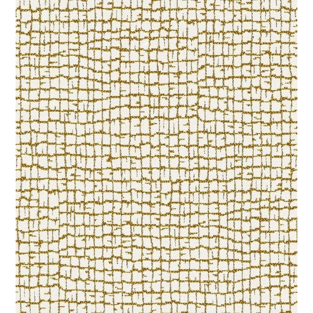 Traditional Sample - The House of Scalamandré Troya Beach Fabric, Gold For Sale - Image 3 of 3