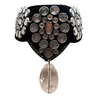 Yves Saint Laurent Rive Gauche By Tom Ford 2002 By Velvet And Crystal Shoker For Sale