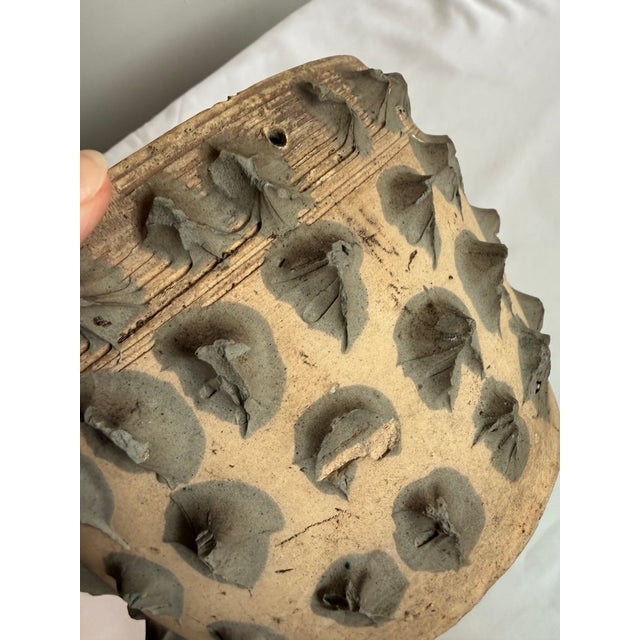Vintage Brutalist Clay Pinch Pot Planter in the Style of Dexter Pottery For Sale - Image 4 of 8
