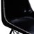 Spritely Home Accent Furniture Inland Leather Side Chair, Black For Sale - Image 4 of 8