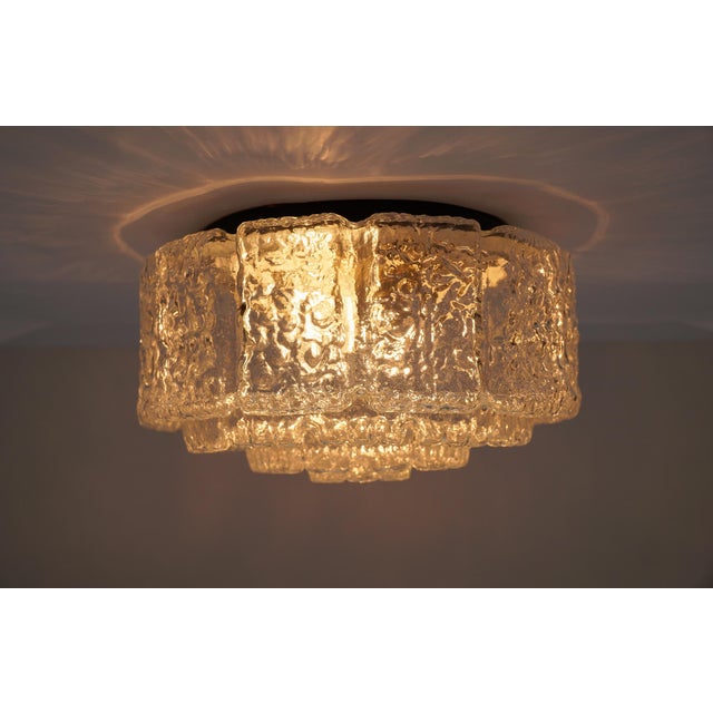 Large Bubble Tiered Glass Wall Lamp / Flush Mount by Limburg, Germany, 1960s For Sale - Image 11 of 15