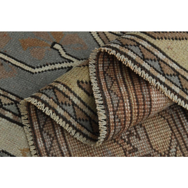 1970s Turkish Oushak Handmade Wool Cotton Brown Area Rug For Sale - Image 10 of 11