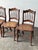 Antique Set of 4 Turned-Spindle Cane Seat Dining Chairs For Sale - Image 4 of 18