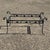 Vintage Salterini Art Nouveau Wrought Iron Leaf & Vine Garden Patio Rectangular Coffee Table with Saber Legs (no glass)....