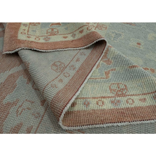 Textile Turkish Oushak Rug 8'8" x 11'11" #18618 For Sale - Image 7 of 8