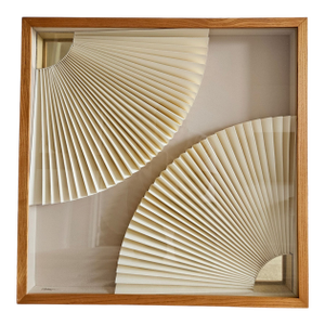 1970s Greg Copeland Original Artwork Abstract Layered Paper Wall Sculpture