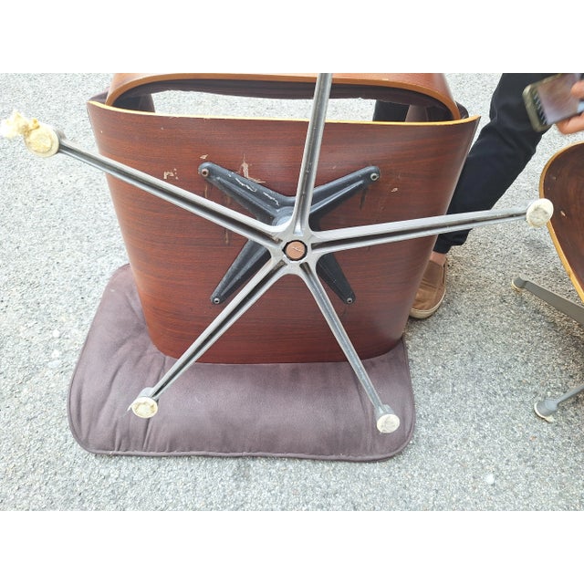 Lounge Chair in Grey Fabric by Charles & Ray Eames for ICF De Padova, 1960s For Sale - Image 6 of 18