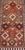 Mid 20th Century Vintage Turkish Kars Runner With Tribal Motif Design in Orange-Brown Colors 1'9 X 6'5 For Sale - Image 5 of 12