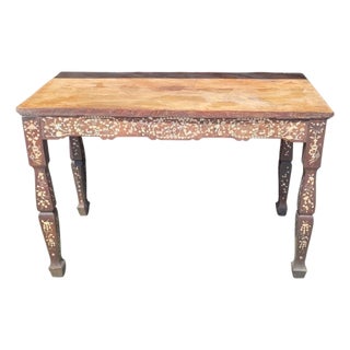 Rare 19th Century Chinese Inlaid Table For Sale