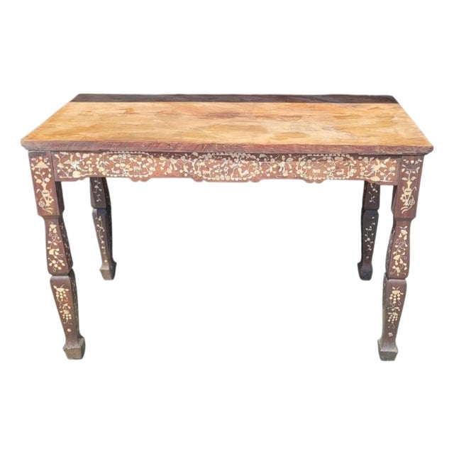 Rare 19th Century Chinese Inlaid Table For Sale