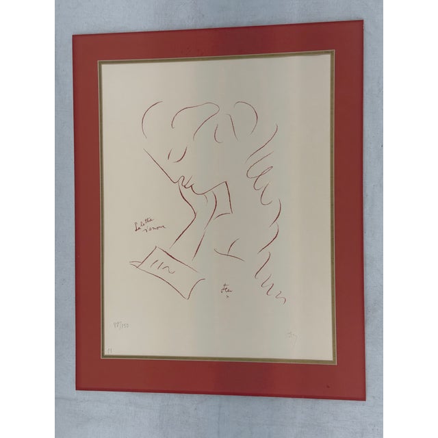 Louis Icart Louis Icart Limited Edition 'La Lettre D’Amour' Print, Signed For Sale - Image 4 of 11