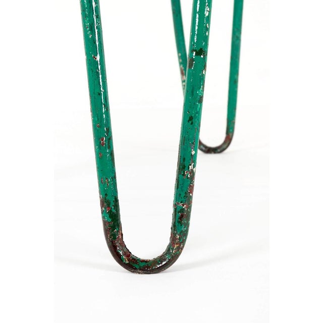 Brown Vintage French Bistro Table For Sale - Image 8 of 15