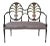 Hepplewhite Paint Decorated Double Settee Bench For Sale