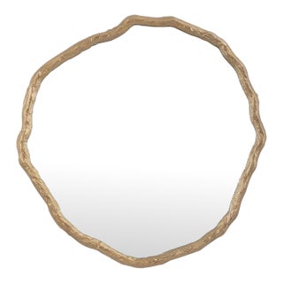 Vine Mirror Small, Antique Gold For Sale