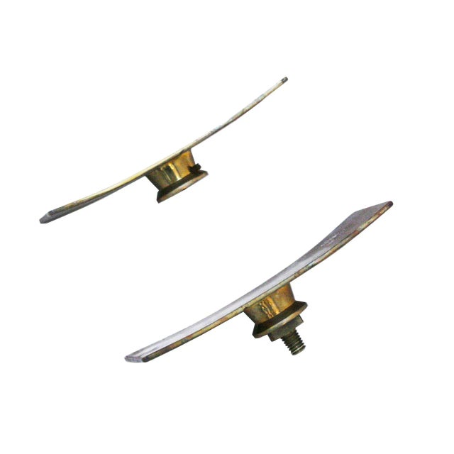 Italian Mid-Century Modern Brass Door Handle, 1940s For Sale - Image 4 of 10