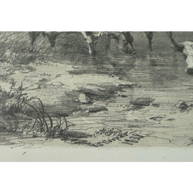 Framed Thomas Sidney Cooper Tinted Lithograph For Sale In Austin - Image 6 of 11