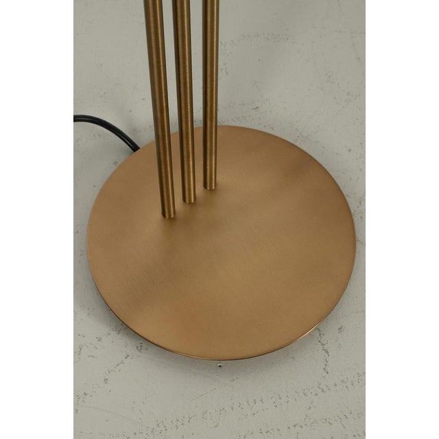 Gold Halogen Floor Lamp in Brass For Sale - Image 8 of 11