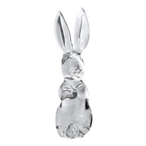 Large French Daum Crystal Rabbit