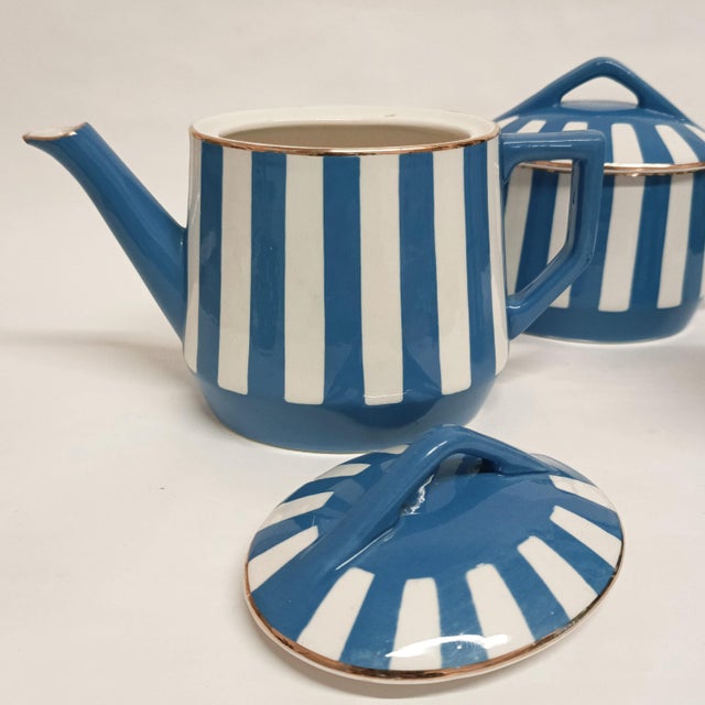 1930s Fox Trott Tea Service by Sarreguemines, France, 1930s, Set of 6 For Sale - Image 5 of 18