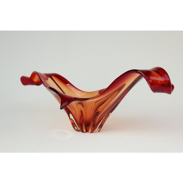 Large Red Murano Glass Bowl, 1960s For Sale - Image 13 of 13