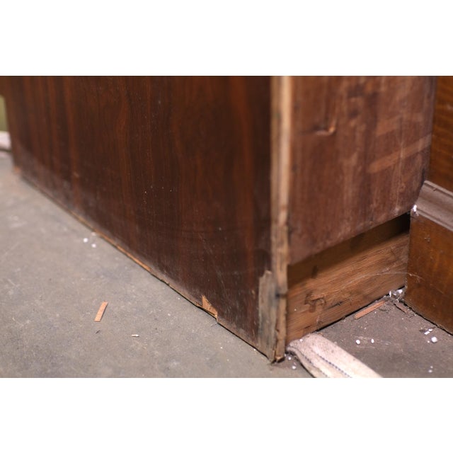 1960s Walnut Veneer Kitchen Storage Cabinet For Sale - Image 14 of 16
