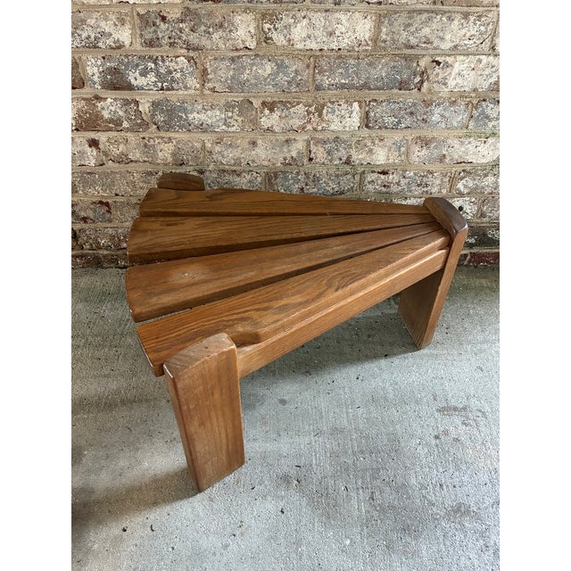 1960s Brutalist Wooden Side Table, Netherlands For Sale - Image 12 of 18