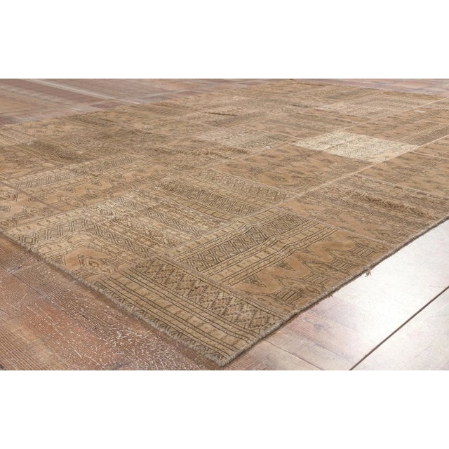 Textile Mid 20th Century Vintage Persian Patchwork Rug, 06'10 X 09'10 For Sale - Image 7 of 10