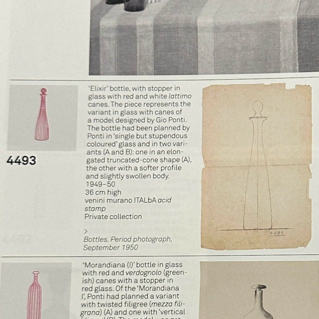 Gio Ponti Mid-Century Murano Paolo Venini “Elixir Bottle” Decanter For Sale - Image 4 of 4