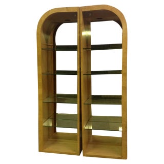 Henredon Scene Shelves - A Pair For Sale