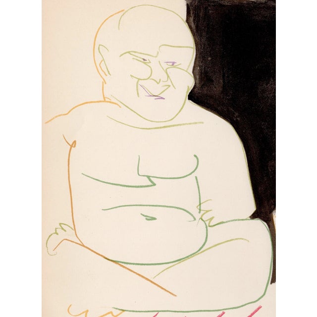 Pablo picasso (1881-1973) vieil homme et jeune femme (old man and young woman - self portrait with a naked girl) from the...