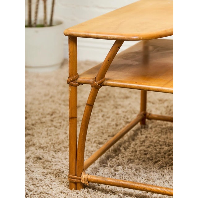 Mid 20th Century Mid 20th Century Two Tier Side Table Styled After Heywood Wakefield For Sale - Image 5 of 12