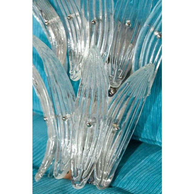 Murano 1960s Vintage Barovier Murano Venetian Glass Sconces- a Pair For Sale - Image 4 of 9