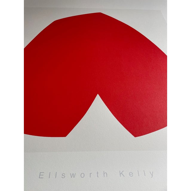 Abstract Ellsworth Kelly (1923-2015), Red White, 1962, Copyright Hèritieres De Ellsworth Kelly, Sabam Belgium 2004, Printed in Belgium For Sale - Image 3 of 6