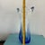 Royal Blue 1960s MCM Blue and White Glass Swung Vase, Perfect Condition For Sale - Image 8 of 8