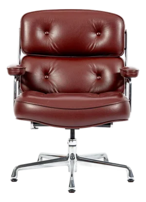 Eames Herman Miller Time Life Lobby Red Leather Office Chair