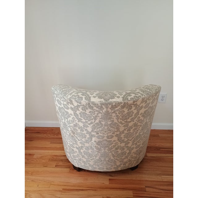 Baker Furniture Company 1990s Baker Furniture Company Slope Arm Club Chair #3 For Sale - Image 4 of 11