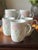 Otagiri Company 1980s Vintage Japanese Otagiri Porcelain Pink Carnation Mugs - Set of 5 For Sale - Image 4 of 6