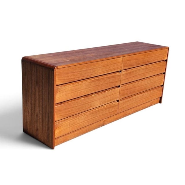 Mid Century Danish Teak Lowboy Dresser by Arne Wahl Iversen for Vinde Mobelfabrik For Sale - Image 12 of 18