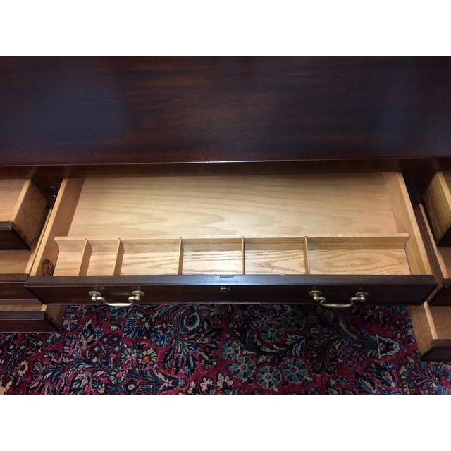 1970s Vintage Executive Desk, Kittinger Furniture, George Washington Style Desk For Sale - Image 5 of 15