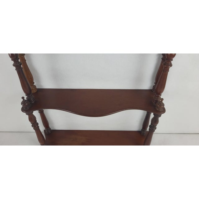 Napoleon III Mahogany Shelf, 1890s For Sale - Image 5 of 7
