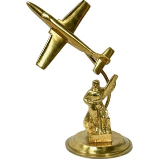 Polish PZL TS-11 Iskra Desk Plane Figurine, 1950s For Sale