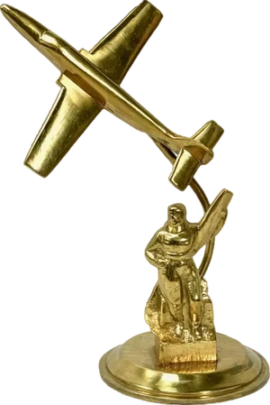 Polish PZL TS-11 Iskra Desk Plane Figurine, 1950s