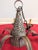 Vintage Hand-Punched Tin Witch's Hat 6-Arm Chandelier – By Irvin's Country Tinware For Sale - Image 12 of 18
