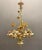 Italian Tole and Ceramic Rose Chandelier For Sale - Image 10 of 11